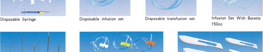 infusion set with burette needle scalp vein set