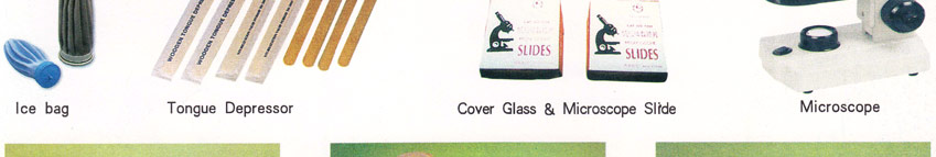 tongue depressor cover glass & microscope slide microscope